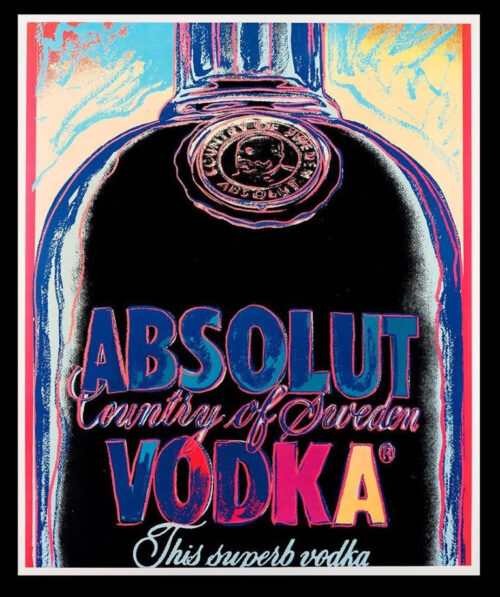 ANDY WARHOL - "ABSOLUT VODKA" - Trial Proof - Unsigned - Great colors