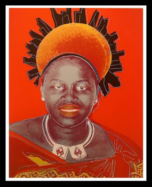 Andy Warhol - "QUEEN NTOMBI TWALA of SWAZILAND" - FS #349 from the QUEENS SUITE OF 1985, Royal Edition Trial Proof with hand applied diamond dust.