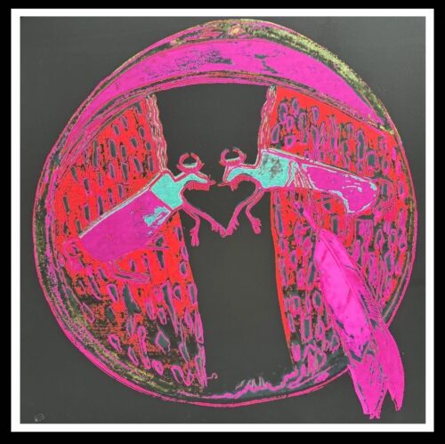 ANDY WARHOL- "PLAINS SHIELD" -Cowboys & Suite -TRIAL PROOF