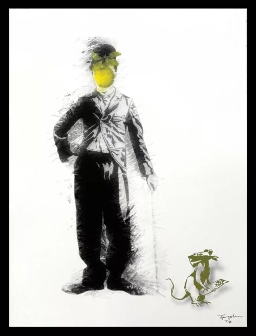 FENZOLINI - "Chaplin Rat" Trial Giclee Proof  (1 of a kind)