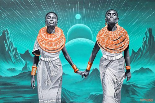 Kipkemoi - "I Will Fear No Evil, For You Are With Me", a unique painting