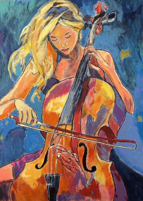 Frankie Duru - "Melody In Motion" a unique painting