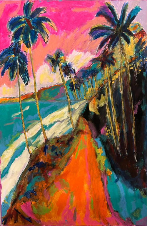 Frankie Duru - "Palm Paradise", a unique painting